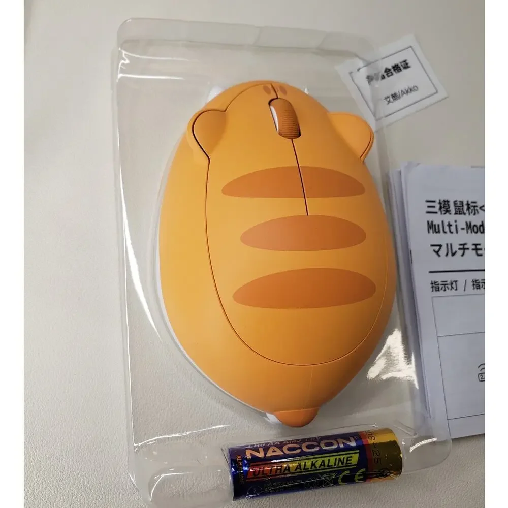 Cat Theme Wireless Gaming Mouse, Tri-Mode Mouse BT3.0/BT5.0/2.4G, Cute Optical C